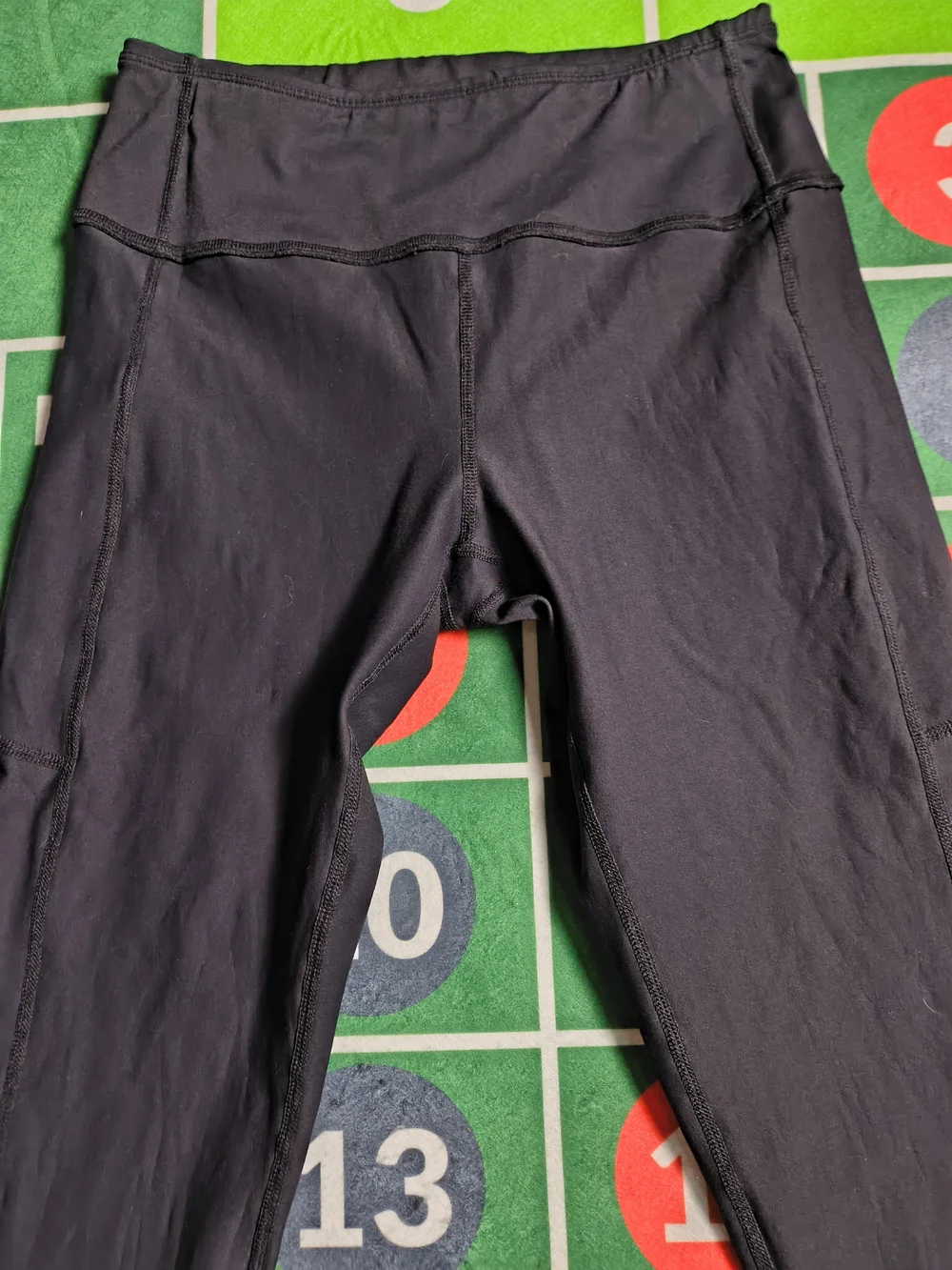 Stelle Leggings Women's Large Black Capri Athletic Yoga Pants Pockets